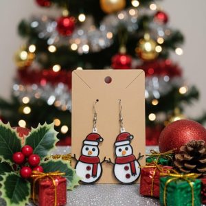 Christmas Classic Snowman Earrings