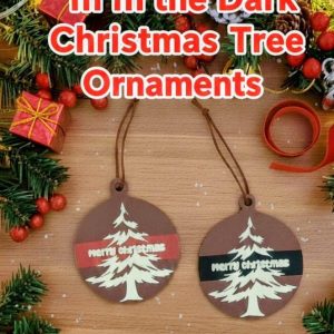 Glow in the Dark - Christmas ornaments 3D printed- set of 2